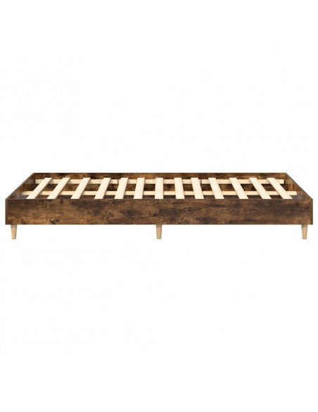 Giroletto senza Materasso Rovere Fumo 140x190 cm in Truciolato