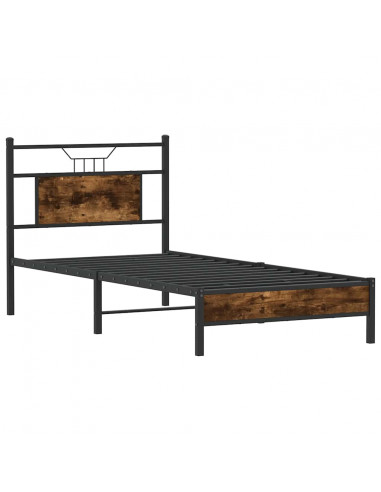 Giroletto senza Materasso Rovere Fumo 90x190 cm in Truciolato