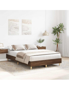 Giroletto senza Materasso Rovere Marrone 120x190 cm Truciolato 2