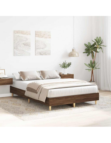 Giroletto senza Materasso Rovere Marrone 120x190 cm Truciolato