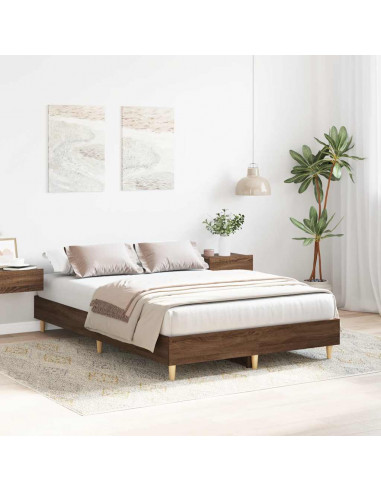 Giroletto senza Materasso Rovere Marrone 135x190 cm Truciolato