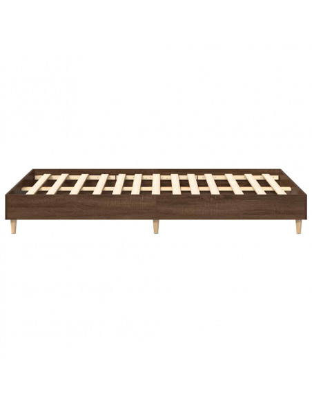 Giroletto senza Materasso Rovere Marrone 135x190 cm Truciolato