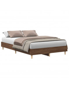 Giroletto senza Materasso Rovere Marrone 140x190 cm Truciolato