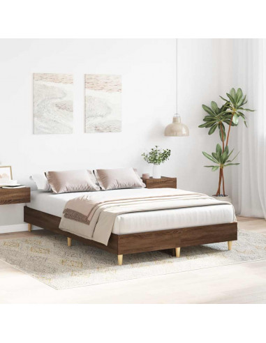 Giroletto senza Materasso Rovere Marrone 140x190 cm Truciolato