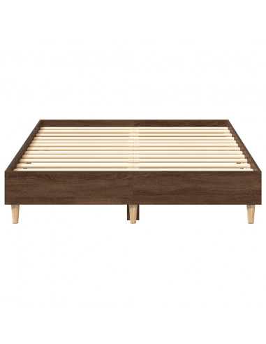 Giroletto senza Materasso Rovere Marrone 140x190 cm Truciolato