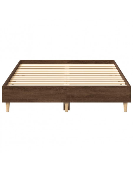 Giroletto senza Materasso Rovere Marrone 140x190 cm Truciolato