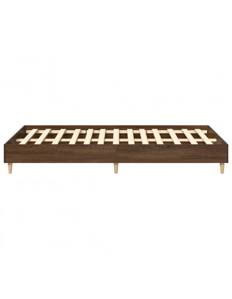 Giroletto senza Materasso Rovere Marrone 140x190 cm Truciolato