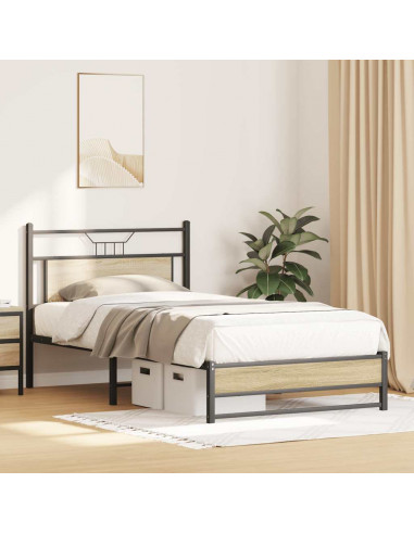 Giroletto senza Materasso Rovere Sonoma 107x203cm in Truciolato