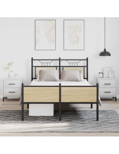 Giroletto senza Materasso Rovere Sonoma 120x190cm in Truciolato