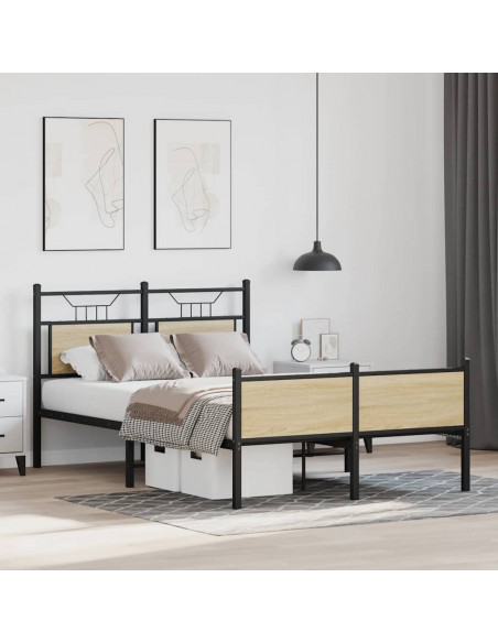 Giroletto senza Materasso Rovere Sonoma 120x190cm in Truciolato