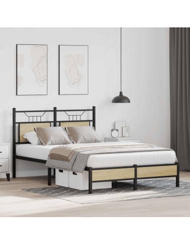 Giroletto senza Materasso Rovere Sonoma 120x190cm in Truciolato