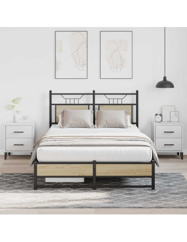 Giroletto senza Materasso Rovere Sonoma 120x200cm in Truciolato