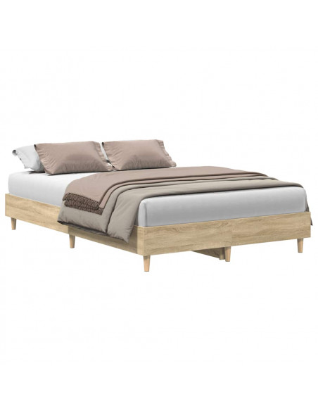 Giroletto senza Materasso Rovere Sonoma 135x190cm in Truciolato