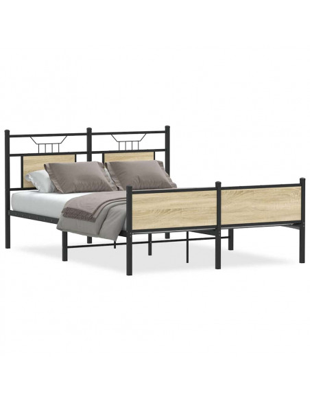 Giroletto senza Materasso Rovere Sonoma 137x190cm in Truciolato