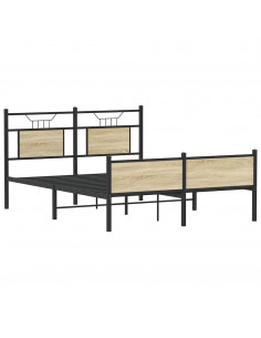 Giroletto senza Materasso Rovere Sonoma 137x190cm in Truciolato 2