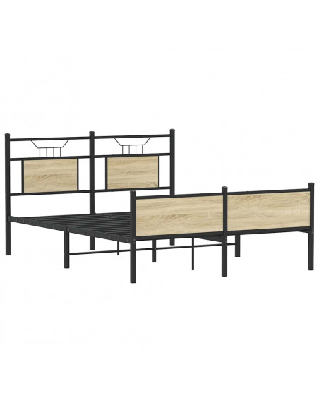 Giroletto senza Materasso Rovere Sonoma 137x190cm in Truciolato
