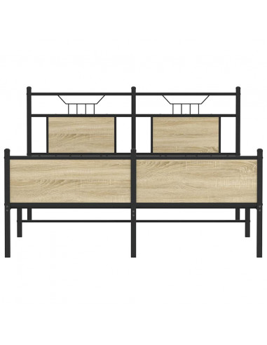 Giroletto senza Materasso Rovere Sonoma 137x190cm in Truciolato