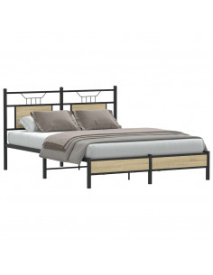 Giroletto senza Materasso Rovere Sonoma 137x190cm in Truciolato 2