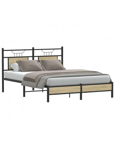 Giroletto senza Materasso Rovere Sonoma 137x190cm in Truciolato