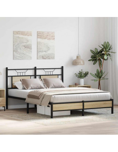 Giroletto senza Materasso Rovere Sonoma 137x190cm in Truciolato