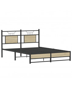 Giroletto senza Materasso Rovere Sonoma 137x190cm in Truciolato 2