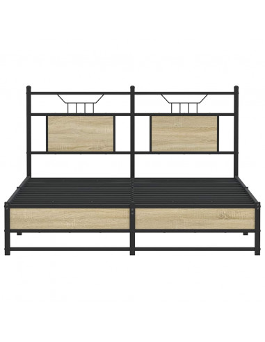 Giroletto senza Materasso Rovere Sonoma 137x190cm in Truciolato