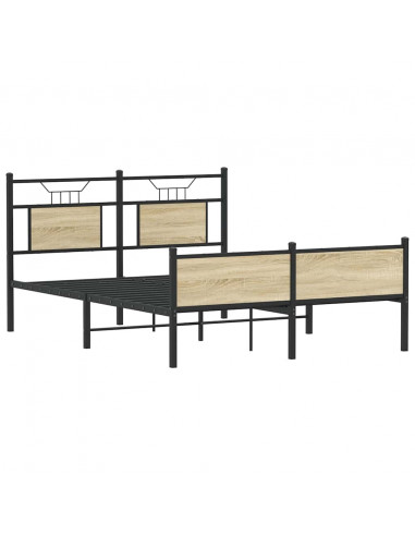 Giroletto senza Materasso Rovere Sonoma 140x190cm in Truciolato