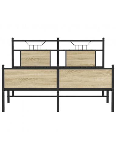 Giroletto senza Materasso Rovere Sonoma 140x190cm in Truciolato