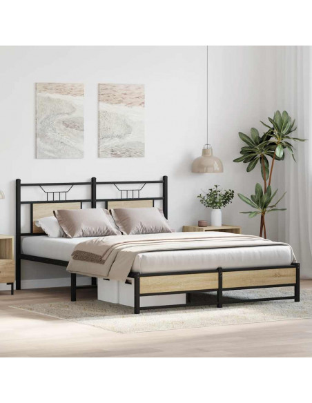 Giroletto senza Materasso Rovere Sonoma 140x190cm in Truciolato