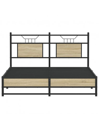 Giroletto senza Materasso Rovere Sonoma 140x190cm in Truciolato