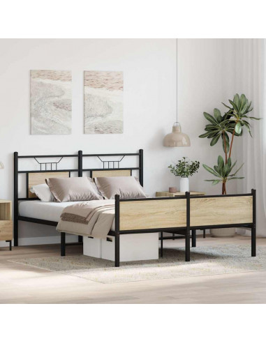 Giroletto senza Materasso Rovere Sonoma 140x200cm in Truciolato