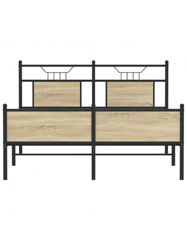 Giroletto senza Materasso Rovere Sonoma 140x200cm in Truciolato