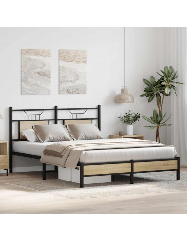 Giroletto senza Materasso Rovere Sonoma 140x200cm in Truciolato