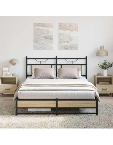 Giroletto senza Materasso Rovere Sonoma 140x200cm in Truciolato