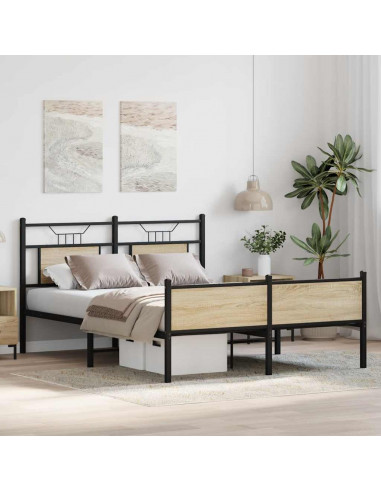 Giroletto senza Materasso Rovere Sonoma 150x200cm in Truciolato