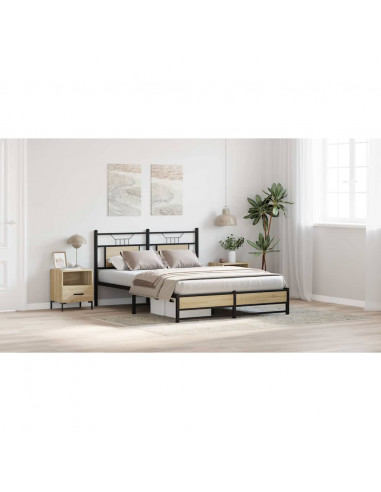 Giroletto senza Materasso Rovere Sonoma 150x200cm in Truciolato