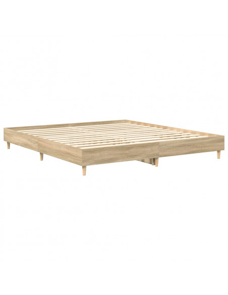 Giroletto senza Materasso Rovere Sonoma 200x200cm in Truciolato