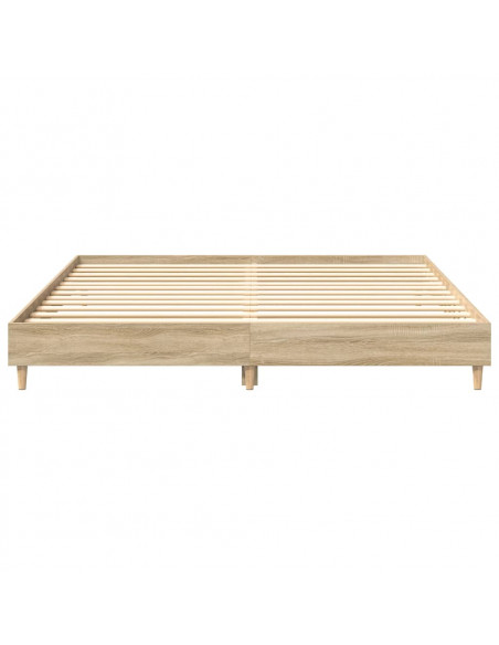 Giroletto senza Materasso Rovere Sonoma 200x200cm in Truciolato