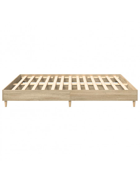 Giroletto senza Materasso Rovere Sonoma 200x200cm in Truciolato