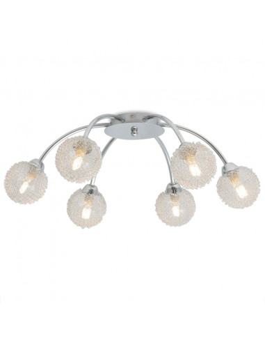 Lampadario da Soffitto con 6 Lampadine LED G9 240 W