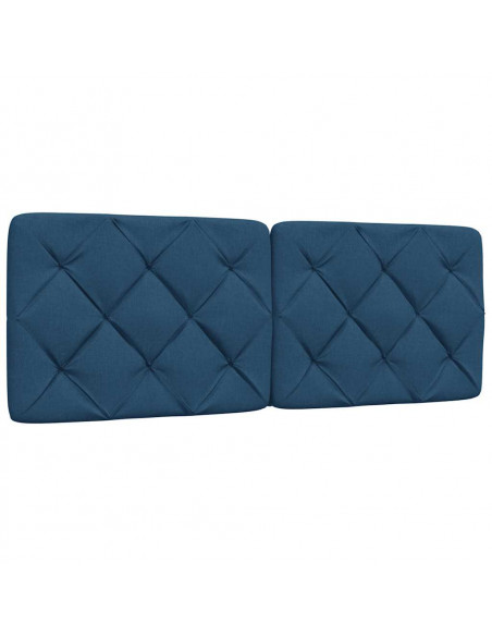 Letto con Materasso Blu 120x200 cm in Tessuto
