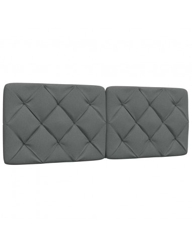 Letto con Materasso Grigio Scuro 120x200 cm Tessuto