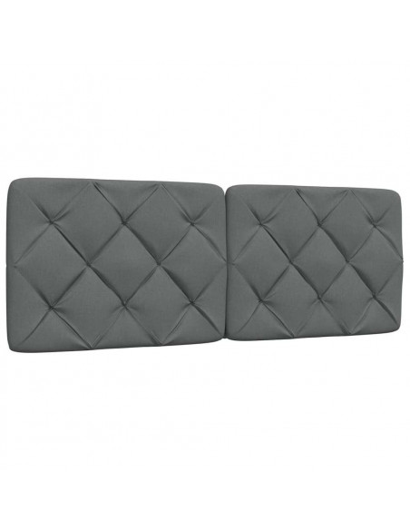 Letto con Materasso Grigio Scuro 120x200 cm Tessuto