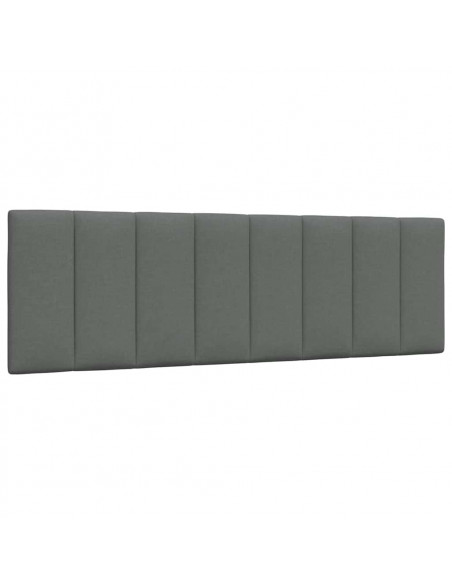 Letto con Materasso Grigio Scuro 160x200 cm Tessuto