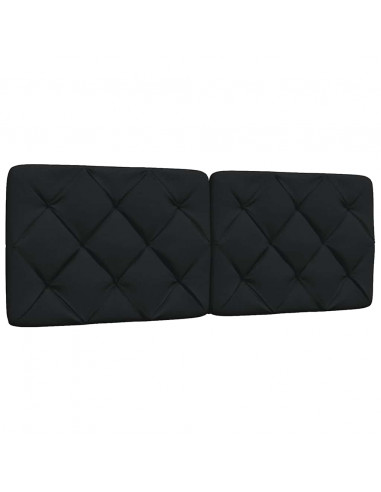 Letto con Materasso Nero 120x200 cm in Tessuto