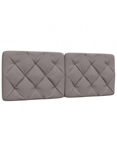 Letto con Materasso Tortora 120x200 cm in Tessuto