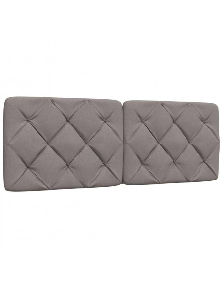 Letto con Materasso Tortora 120x200 cm in Tessuto