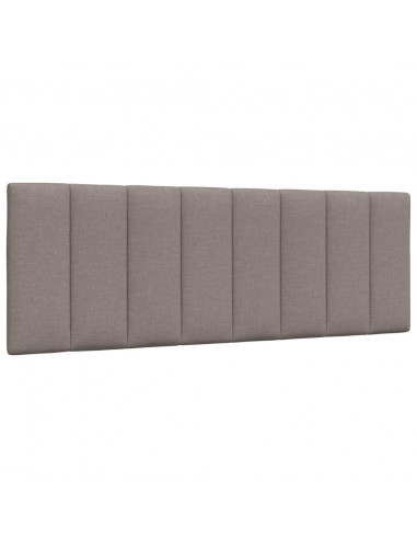 Letto con Materasso Tortora 140x200 cm in Tessuto