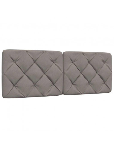 Letto con Materasso Tortora 140x200 cm in Tessuto