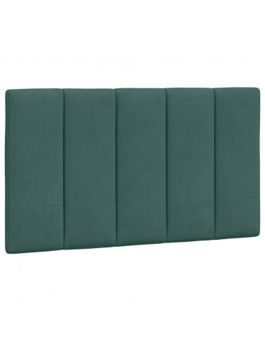 Letto con Materasso Verde Scuro 90x200 cm in Velluto
